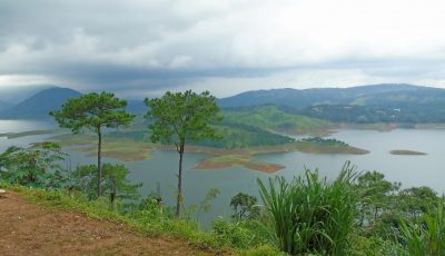 Umiam Lake of Shillong from a viewpoint located along NH-40