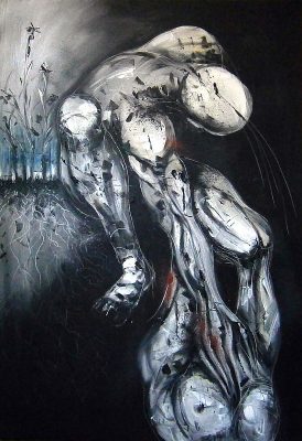 Nikola Ojdanic, Roots, oil on canvas, 100 x 70 cm, 2015