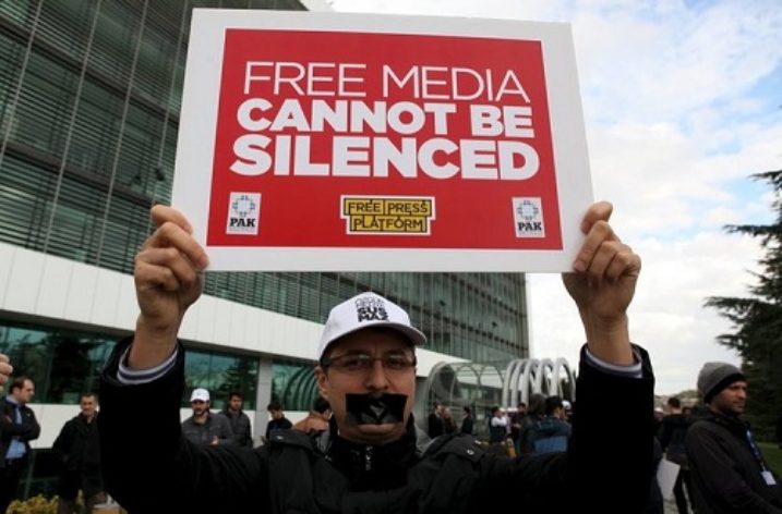 Call for release of staff following police raid on newspaper’s offices in Turkey