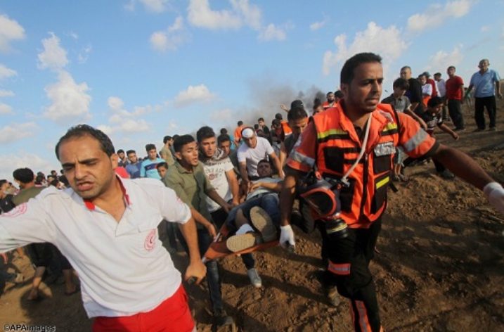 Two children killed, 120 Palestinians injured at Demonstrations in Gaza